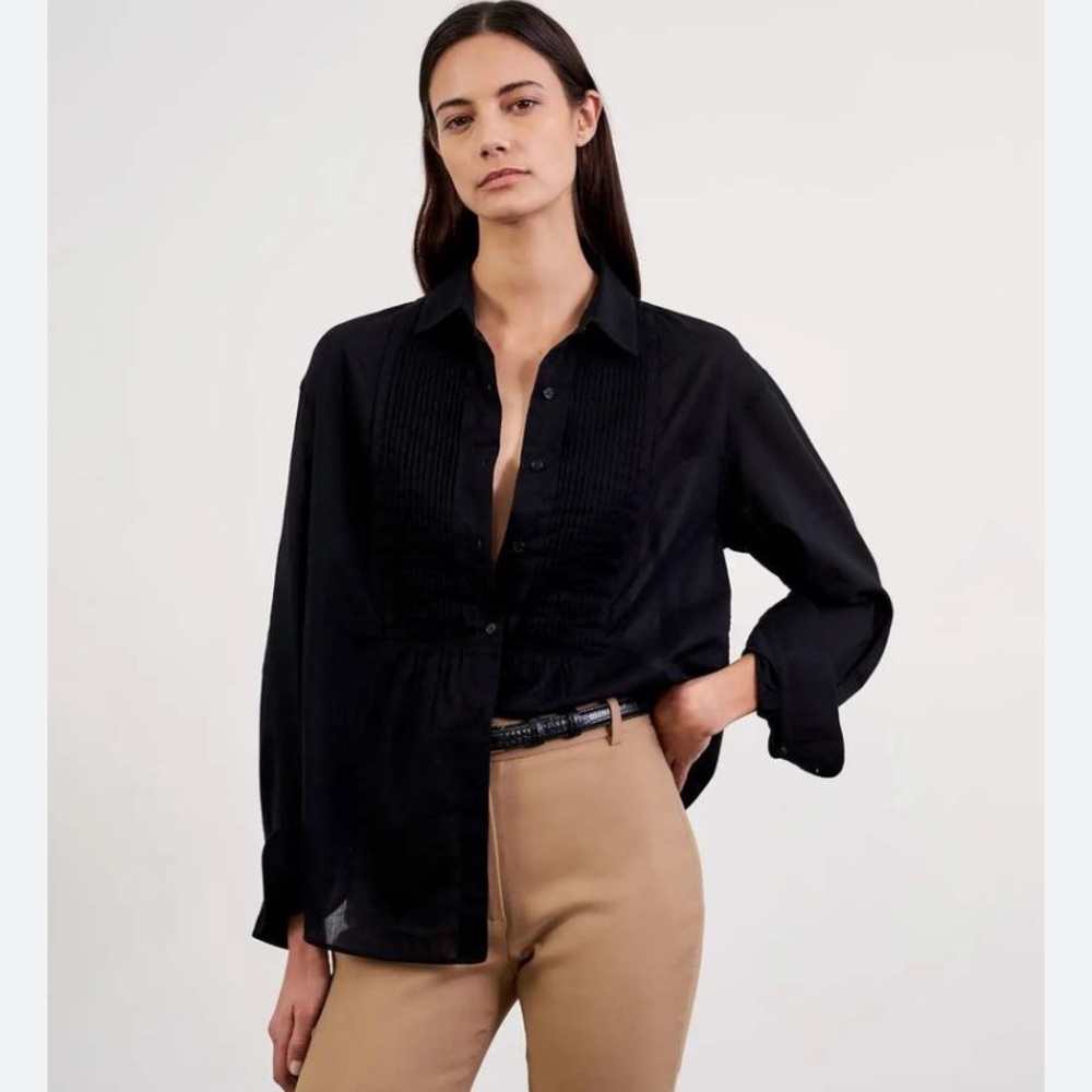 Nili Lotan Black Blouse